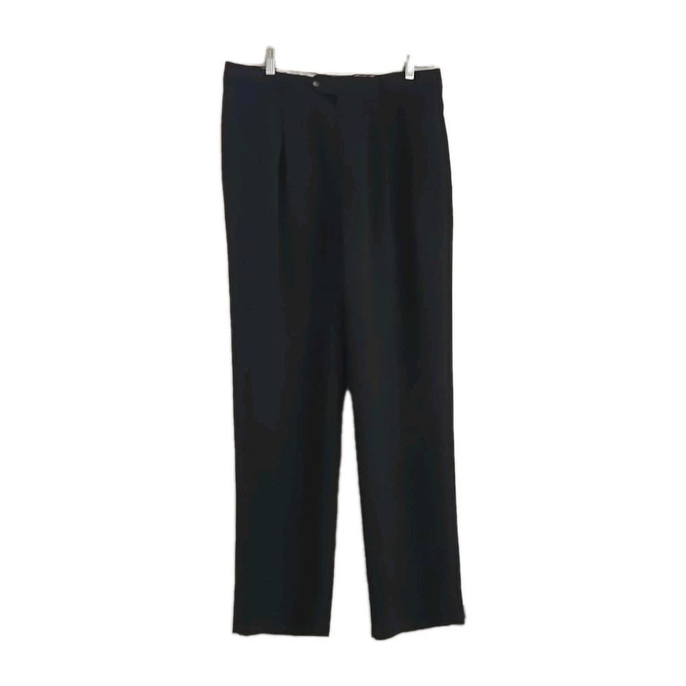 Lacoste Slacks Pants Size 32 Men's Black Dress Classic Fit Trousers